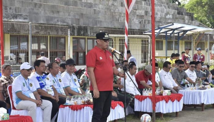 Bupati Madina Buka Turnamen Sepak Bola Piala KORPRI 2024 Antar Pemerintah Kab/Kota se Sumut