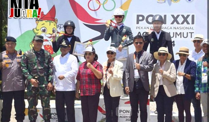 Dinov Tambah Medali Emas Untuk Sumut dari Cabor Berkuda