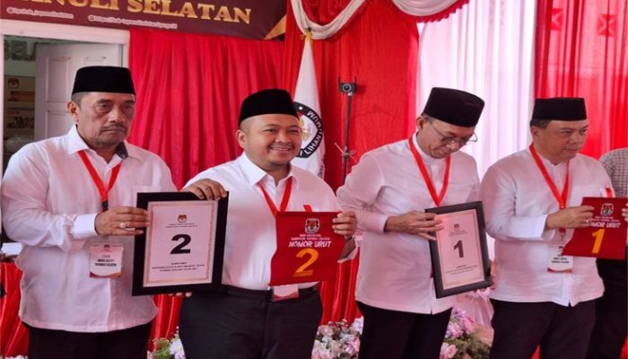 Pilkada Tapsel: Dolly-Parulian Nomor Urut 2, Gus Irawan-Jafar Nomor 1