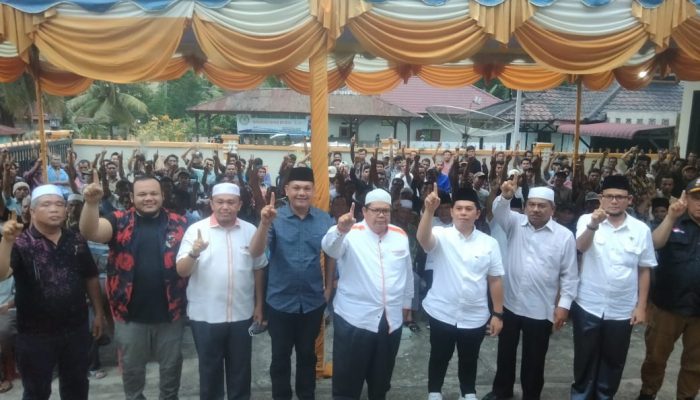 Di Hadapan Ratusan Warga Ulu Barumun, Putra Mahkota Siap Wakafkan Diri untuk Membangun Padanglawas Maju