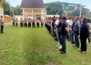 Polres Binjai Gelar Apel Pengamanan Deklarasi Damai Pemilu 2024