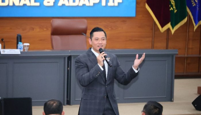 Menteri AHY Beri Ceramah Pembekalan kepada Pasis Dikreg LII Sesko TNI Terkait Tata Ruang Wilayah Pertahanan