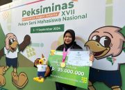 Mahasiswa UMSU Juara I Vokal Solo Dangdut di Pekan Seni Mahasiswa Nasional 2024
