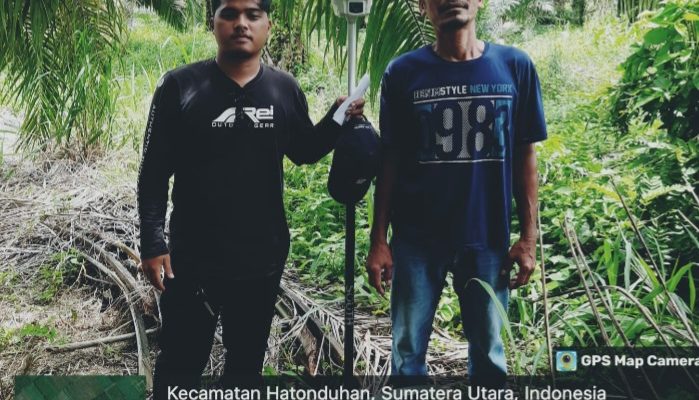 Kantor Pertanahan Kabupaten Simalungun Lakukan Pengukuran Redistribusi Tanah di Nagori Jawa Tongah