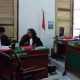 Jaksa Bastian saat membacakan tuntutan