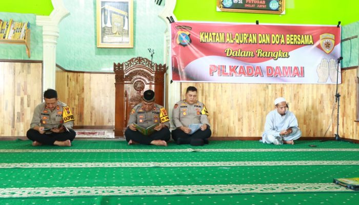 Polres Binjai Gelar Khatam Al-Qur’an dan Doa Bersama untuk Pilkada Damai