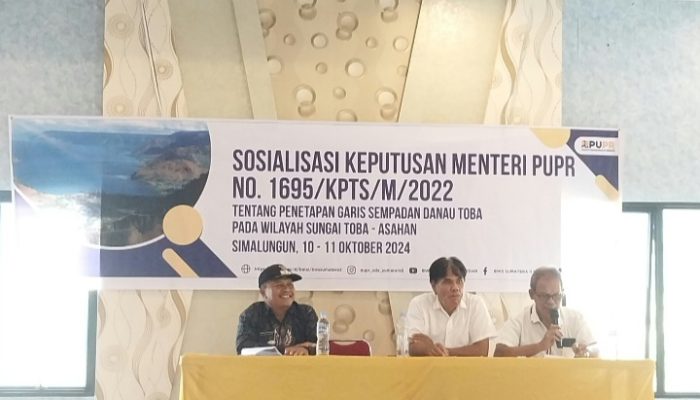 Kantor Pertanahan Simalungun Hadiri Sosialisasi Penetapan Garis Sempadan Danau Toba