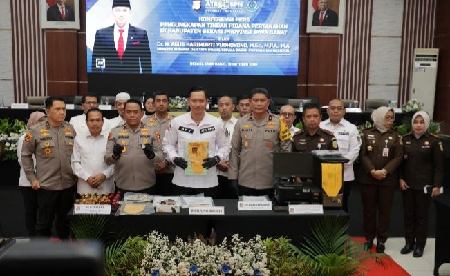 Di Penghujung Pemerintahan Presiden Joko Widodo, Menteri AHY Kembali Gebuk Mafia Tanah di Jawa Barat