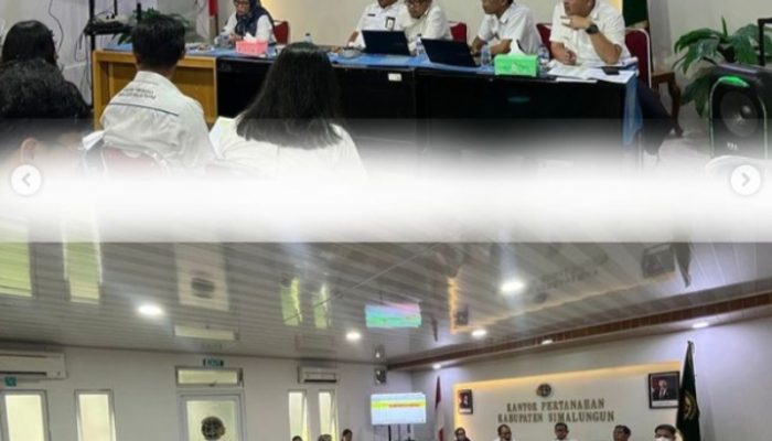 Kantor Pertanahan Simalungun Gelar Rapat Evaluasi PTSL: Upaya Percepatan di Triwulan Akhir