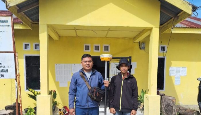 Percepat Program PTSL, Petugas Ukur Kantah Simalungun Lakukan Pengukuran Tanah di Sinaman Labah