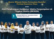 Kanwil BPN Sumut Raih Peringkat Pertama Ketepatan Laporan Keuangan Triwulan III Tahun 2024