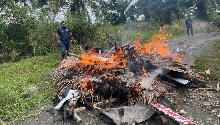 Gerebek Barak Narkoba, Satres Narkoba Polres Binjai Amankan Lima Pria