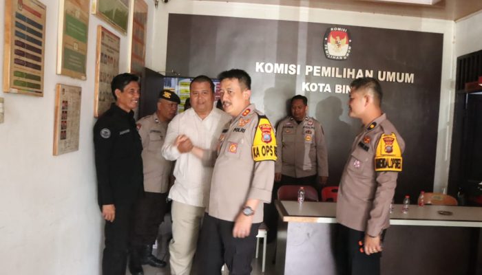 Kapolres Binjai Kunjungi KPU Lihat Kesiapan Jelang Pilkada 2024