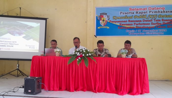 Kantor Pertanahan Simalungun Hadiri Konsultasi Publik Penyusunan RDTR Kawasan Perkotaan Saribu Dolok
