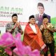 Wamenag RI Romo Raden H Muhammad Syafii (tengah) bersama Kepala Kanwil Kemenag Sumut Ahmad Qosbi