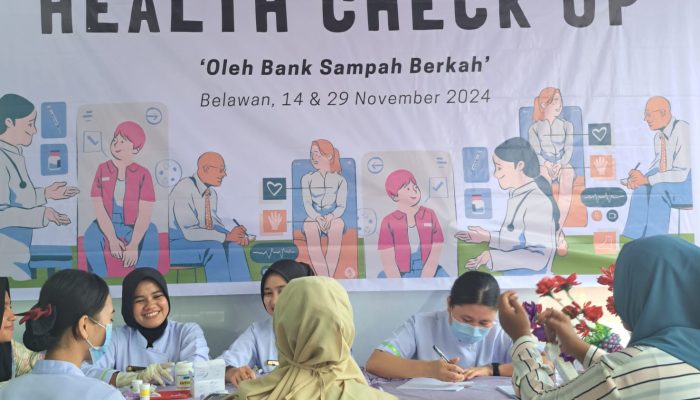 Bank Sampah Berkah Selenggarakan Cek Kesehatan Gratis bagi Warga Belawan