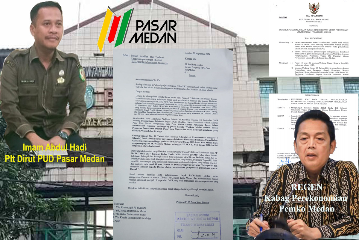 Pegawai PD Pasar Laporkan