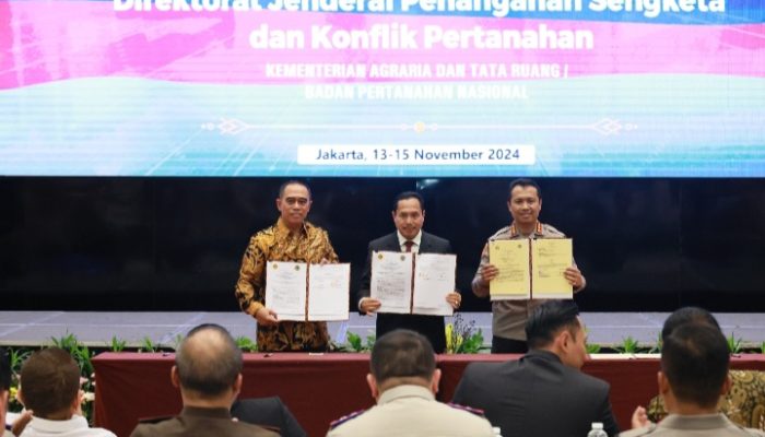 Kementerian ATR/BPN Gandeng Kementerian Pertahanan dan BIN Untuk Pencegahan dan Penuntasan Tindak Pidana Pertanahan