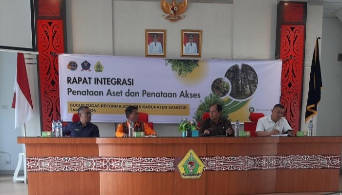 Rapat Gugus Tugas Reforma Agraria Samosir Bahas Potensi Tanah Obyek Reforma Agraria Tahun 2024