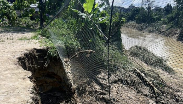 Tragis, Lapangan Gang Pantai Kampung Lalang Medan Nyaris Hilang Akibat Abrasi Pascabanjir