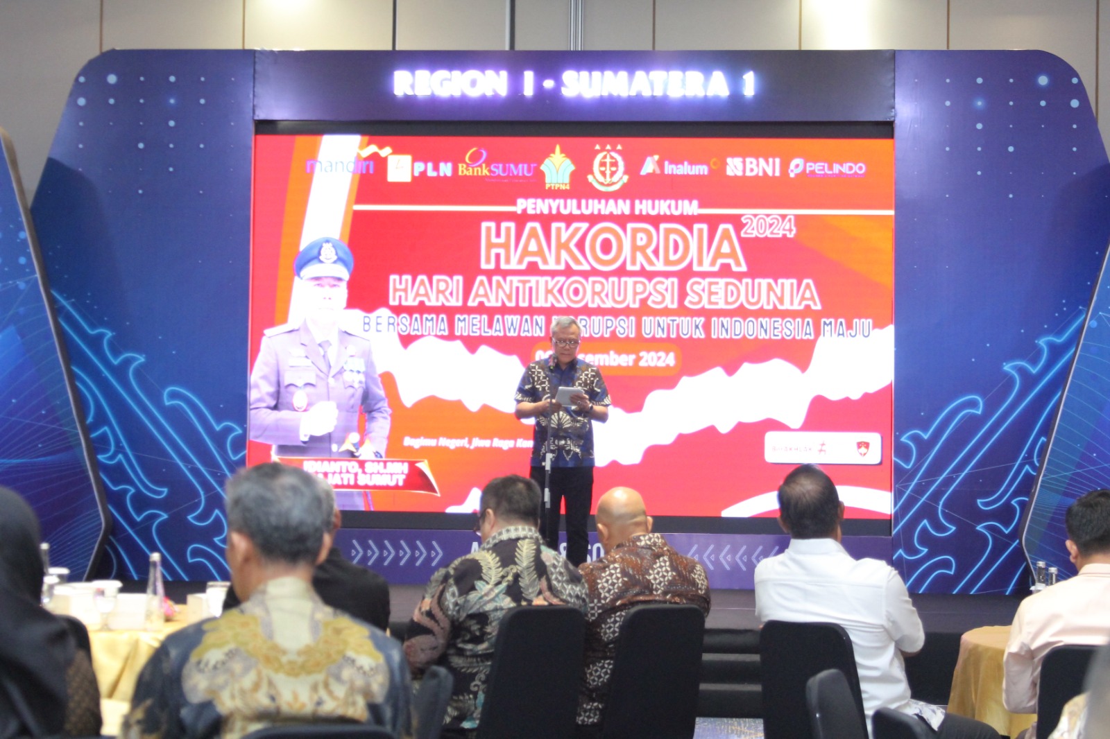 Kajati Sumut Idianto saat menghadiri acara Hakordia