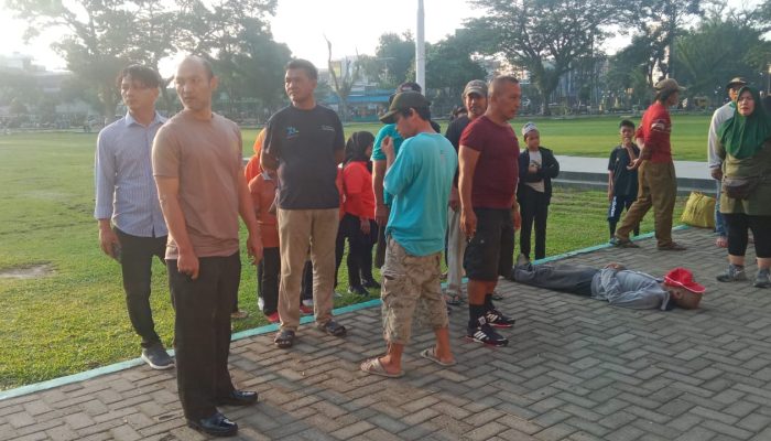 Seorang Pria Meninggal Mendadak Saat Berolahraga di Lapangan Merdeka Binjai