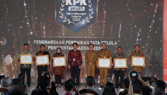 Kanwil BPN Sumut Raih Penghargaan KPK Award 2024 di Peringatan Hari Anti Korupsi Sedunia