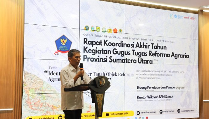 Rapat Koordinasi Akhir Tahun GTRA, Bahas Strategi Reforma Agraria di Sumatera Utara