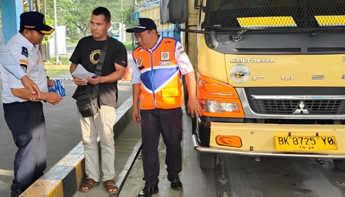 Sambut Nataru, Dishub Sumut Bersama BPTD Sosialisasikan Pembatasan Kendaraan Angkutan Barang