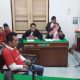 Arjuna saat menjalani sidang tuntutan di PN Medan