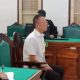 Terdakwa Akuang saat jalani persidangan di PN Medan