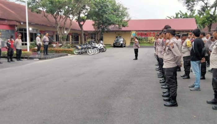 Polres Binjai Kerahkan 122 Personel untuk Pengamanan Natal di Gereja