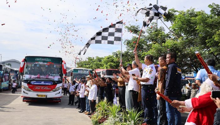 Pj Gubernur Fatoni Luncurkan Gerakan Mudik Gratis Serentak, 1.187 Pemudik Nikmati Perjalanan Aman dan Nyaman