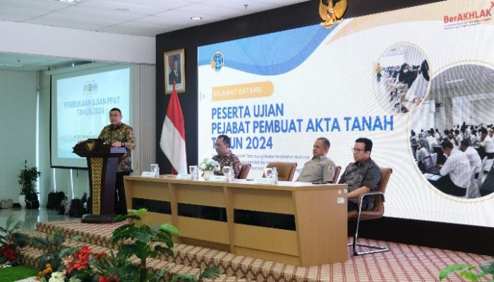 Buka Ujian PPAT 2024, Wamen Ossy Harapkan PPAT Turut Dukung Layanan Pertanahan yang Adil, Merata, dan Berkesinambungan