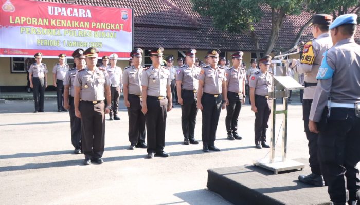 Mengawali Tahun Baru 2025, 58 Personel Polres Binjai Naik Pangkat