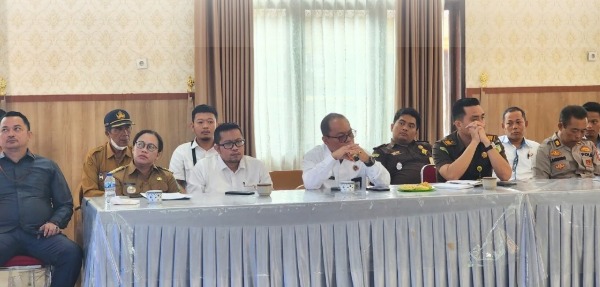 Moren Naibaho Hadiri Rapat Koordinasi Penanganan Masalah Pertanahan di Polres Simalungun