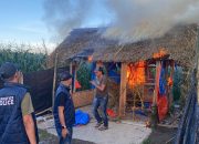 Tetap Gigih Selamatkan Generasi Muda, Polres Binjai Ratakan Barak Narkoba di Tunggorono