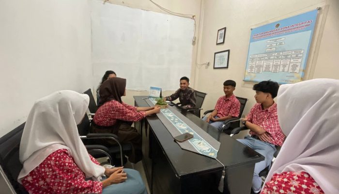 Monitoring Evaluasi Siswa PKL, SMK Negeri 1 Percut Sei Tuan Kunjungi Kantah Sergai