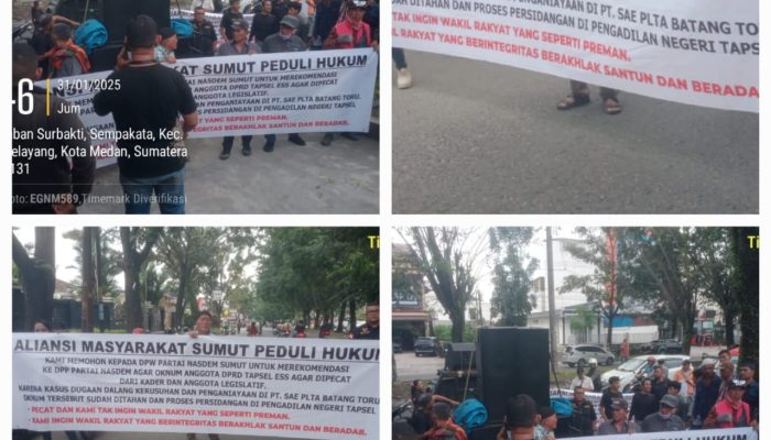 Ratusan Massa Gelar Aksi Damai di Medan, Tuntut Wakil Rakyat Berintegritas