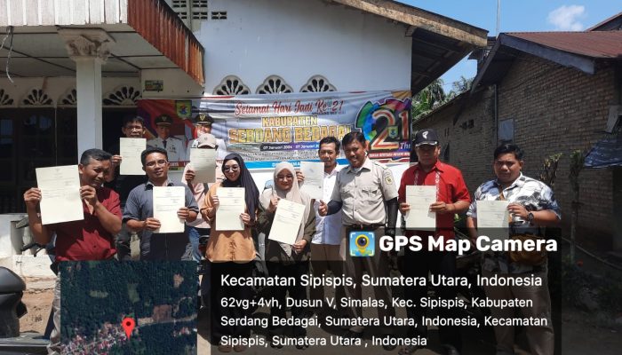 Ratusan Warga Desa Simalas Terima Sertipikat Tanah dari Program PTSL