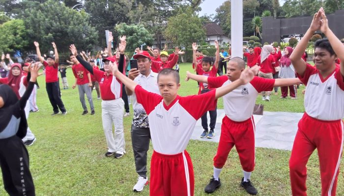 Golden Dream Festival SOIna Sumut: Ratusan Anak Bertalenta Khusus Antusias Ikuti Senam Ceria