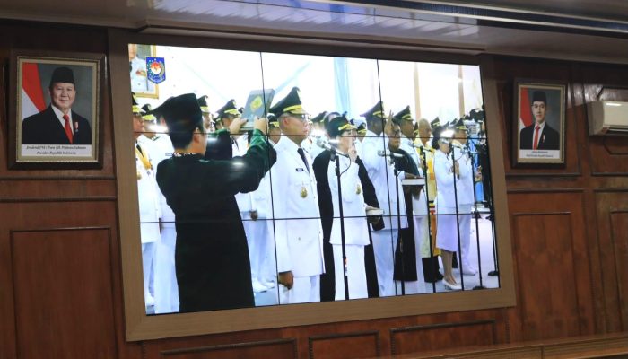 Pemko Binjai Gelar Nobar Pelantikan Wali Kota dan Wakil Wali Kota Binjai
