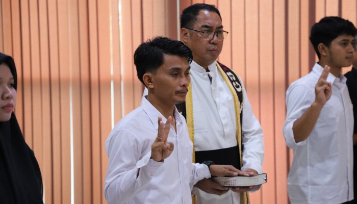 Tujuh Asisten Surveyor Kadastral BPN Sumut Diambil Sumpah Jabatan