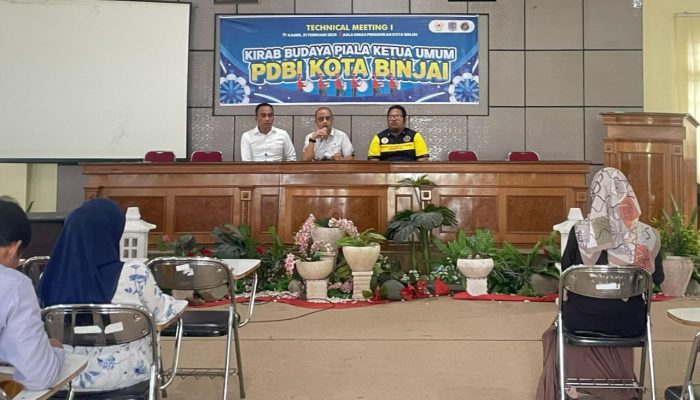 PDBI Binjai Gelar Technical Meeting Kejuaraan Kirab Budaya Piala Ketua Umum