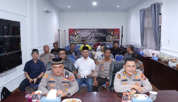 Polri Bersama Media Gelar Buka Puasa Bersama di Polres Binjai