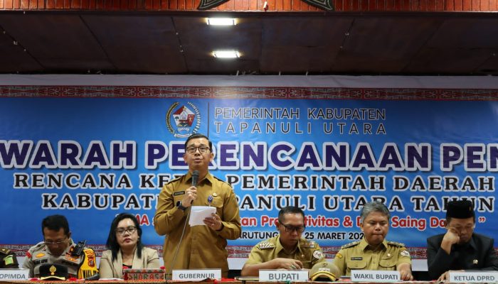 Gubernur Sumut Bobby Nasution: Musrenbang RKPD 2026 Harus Fokus pada Pembangunan yang Merata dan Berkelanjutan