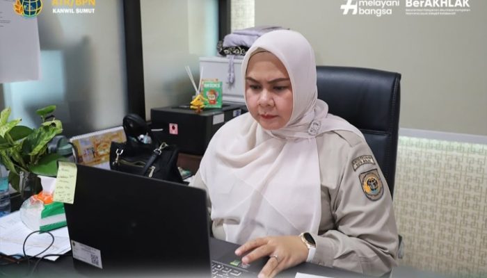 Kanwil BPN Sumut Ikuti Sharing Session Dashboard Eksistensi Kementerian ATR/BPN