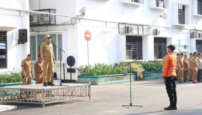 Wawako Binjai Pimpin Apel Gabungan, Ajak ASN Berikan Pendidikan Politik yang Baik kepada Masyarakat