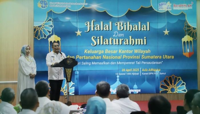 Hangat dan Penuh Kekeluargaan, Kanwil BPN Sumut Gelar Halalbihalal Idulfitri 1446 H