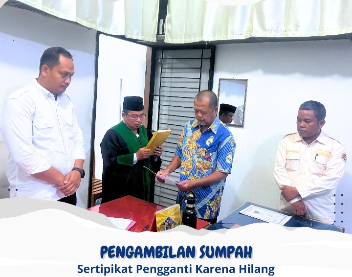 Pengambilan Sumpah Sertipikat Hilang